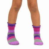 Kids Striped Crew Socks Fashion Cotton 6 Pair Pack